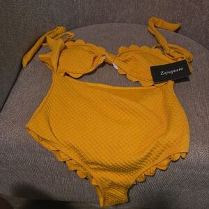 Zoywoyzio Yellow Bikini Set